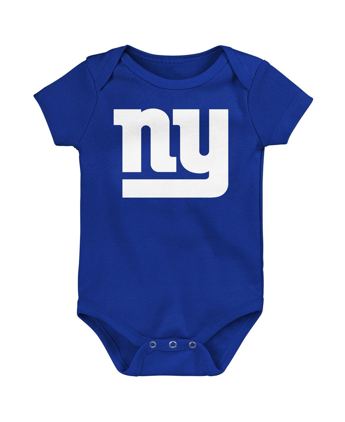 Outerstuff Newborn 3-pack New York Giants Little Tike Bodysuit Set In Multi