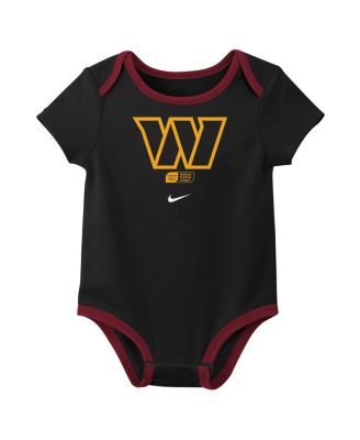 Baby Boys and Girls 3-Pack Jayden Daniels Washington Commanders Name Number Bodysuit Set