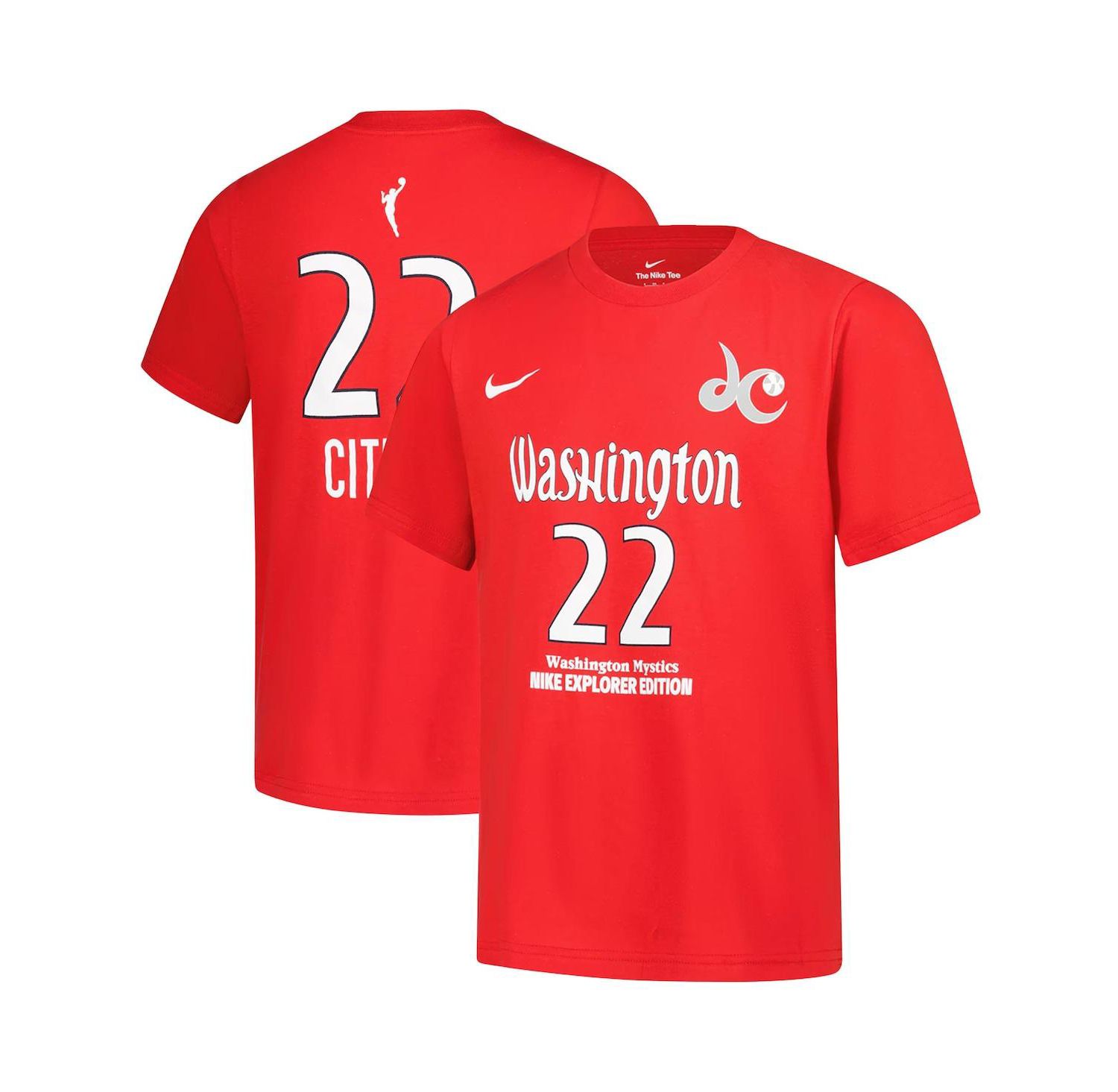 Big Boys and Girls Sonia Citron Red Washington Mystics Explorer Edition Name & Number T-Shirt