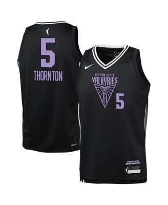 Nike - Big Boys and Girls Kayla Thornton Eclipse Black Golden State Valkyries Explorer Edition Victory Player Jersey