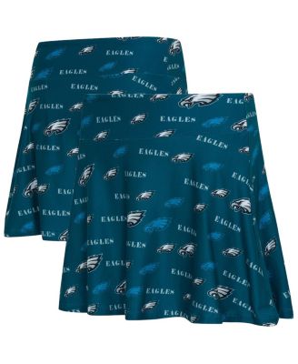 Concepts Sport - Women's Midnight Green Philadelphia Eagles Mosaic Allover Print Skort