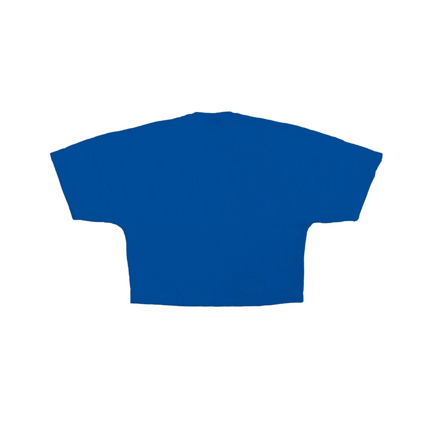 Women's Royal Chicago Cubs Skyline Cropped T-Shirt
