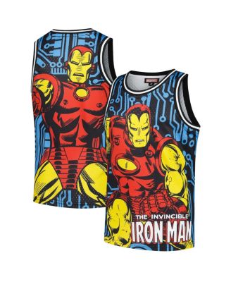 Lids - Big Boys and Girls Black Iron Man Big Print Mesh Fashion Jersey