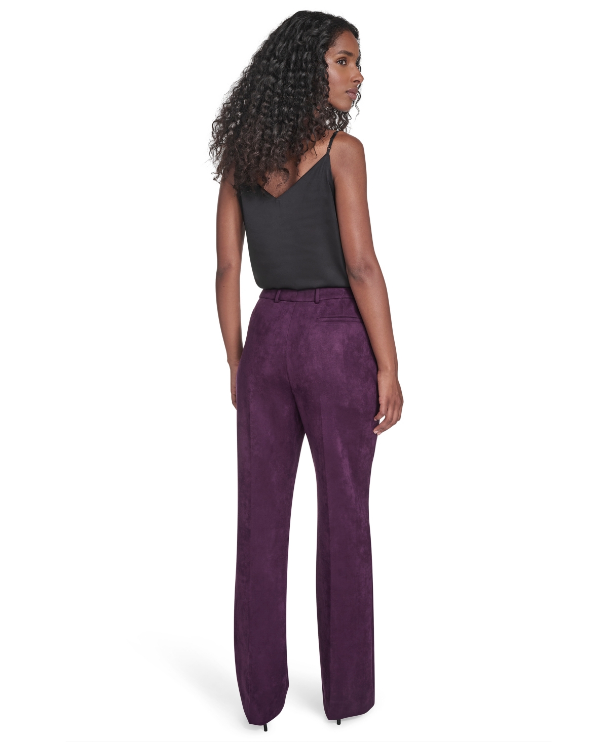 Calvin Klein Women's Modern-fit Pants In Purple