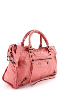 Medium City Classic Studs Bag Leather