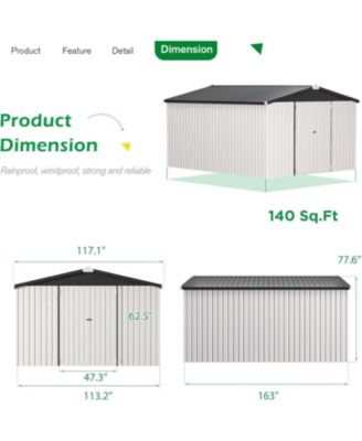 10'x14' Outdoor Storage Shed