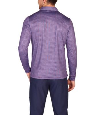 men's Big & Tall Footballs Long Sleeve Performance Polo