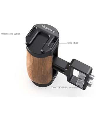 Wooden Mini Side Handle with 1/4"-20 Screws