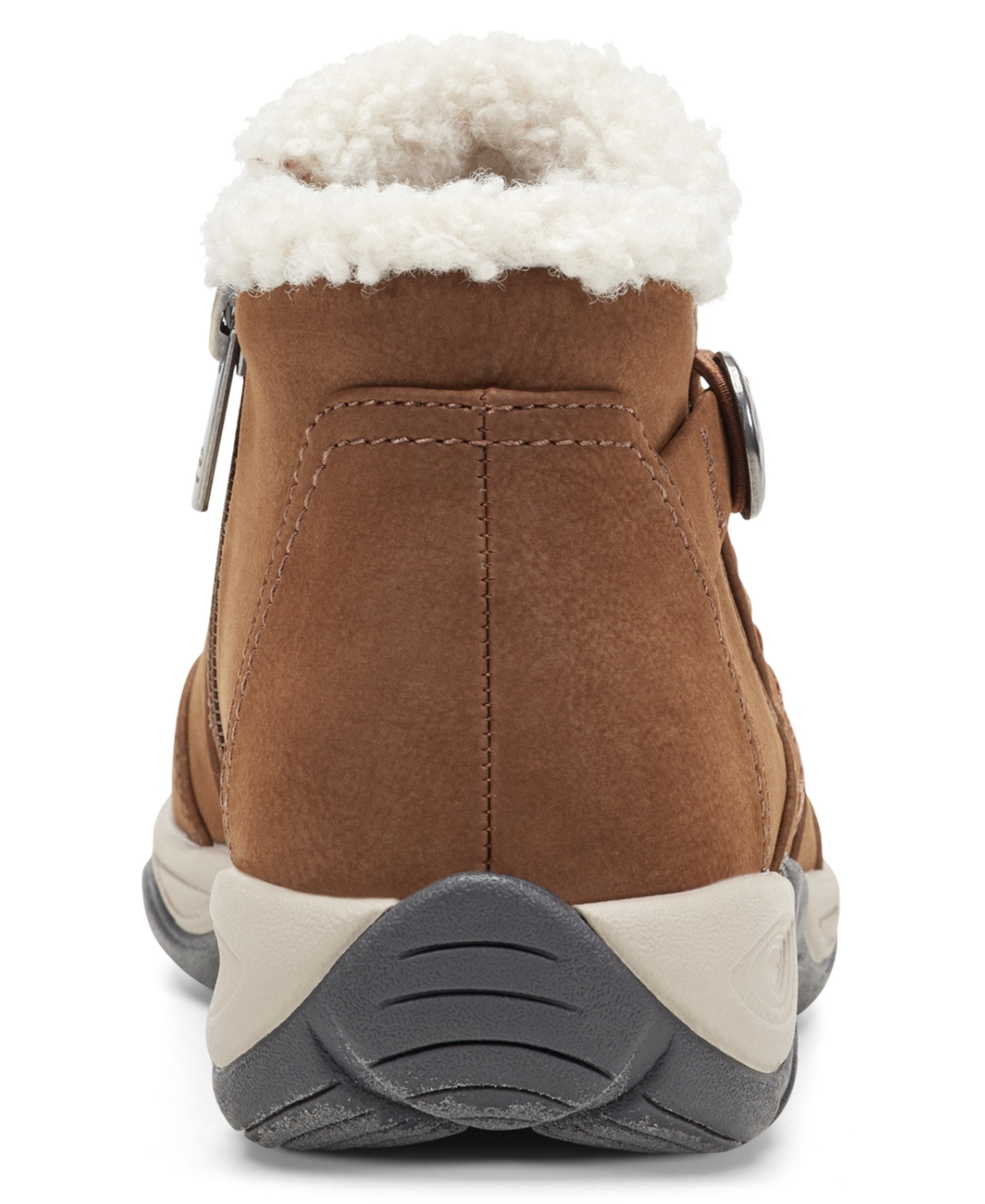 Easy Spirit Erique Water Repellent Faux Shearling Lined Bootie In Brown