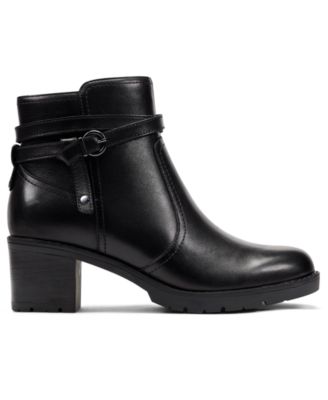 Women's Carter eFlex Buckle Strap Block Heel Booties
