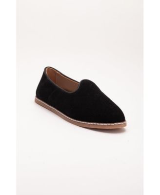 Istanbul Suede Leather Slip On Flats (Women)