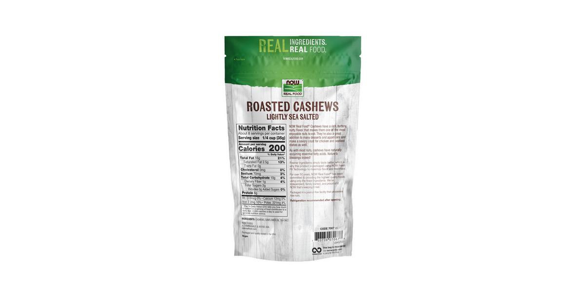 Now Foods Cashews Roasted and Salted ,10 oz