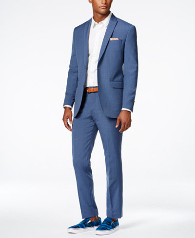 Bar III Men's Dusty Blue Solid Slim-Fit Suit Separates, Only at Macy's