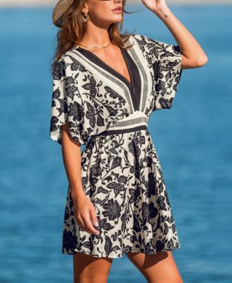 Women's Break the Ice Floral Mini Beach Dress