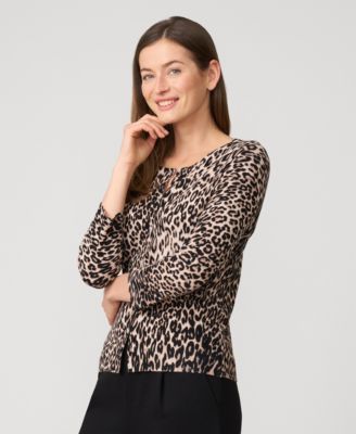 Women's Floral Crewneck Cardigan