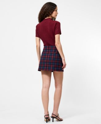 Women's Plaid A-Line Mini Skirt