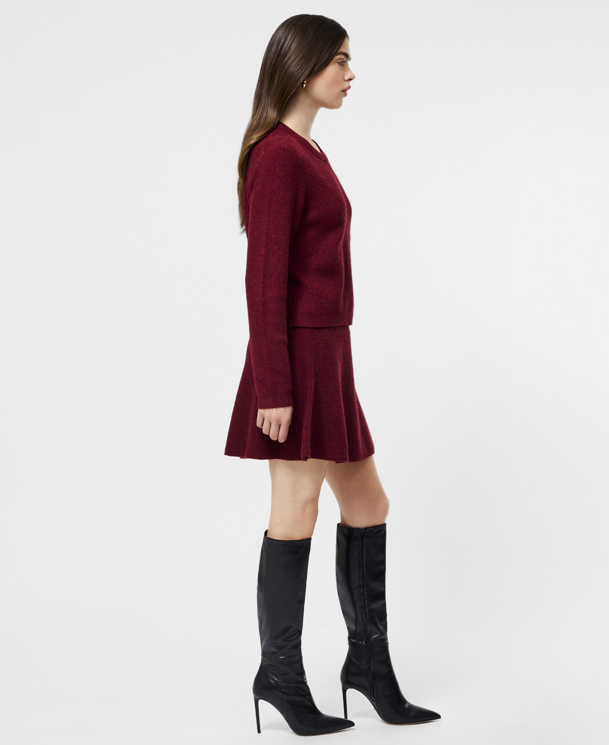 French Connection Vhari Knit Classic Sweater  Knitwear In Red