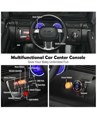 12V Kids Ride On Truck RC Car w/ LED Lights Music Trunk