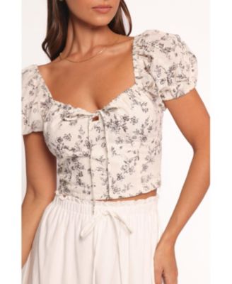 Women's Monira Top - Brown Ivory XL