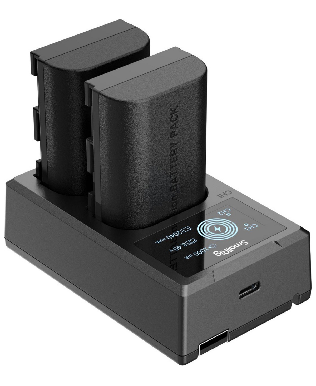 SmallRig 2x Lp-E6NH 14.69Wh 7.2V 2040mAh Camera Battery and Dual Charger Kit