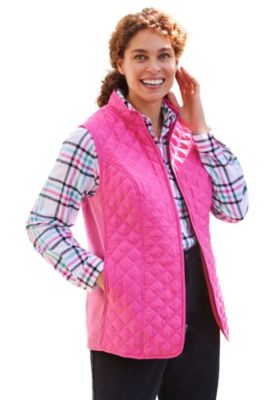 Plus Size Within Zip-Front Quilted Vest