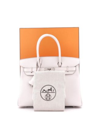 Birkin 30 Handbag Light Epsom with Palladium Hardware