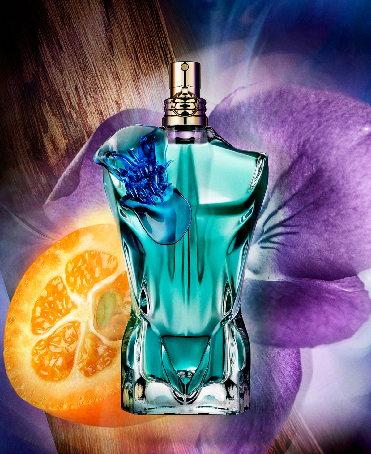 Jean Paul Gaultier Men's Le Beau Flower Edition Eau De Parfum Fragrance, 4.2 Oz. In Transparent