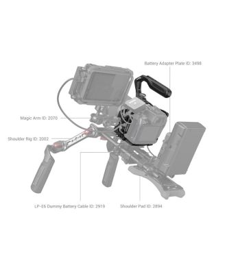 Black Mamba Handheld Full Camera Cage Kit for Canon EOS R5 C/R5/R6