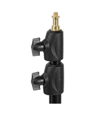 1052BAC 93" Air Cushioned Aluminum Compact Stand with 3-Sections & 2 Risers, Black - Pack of 3 Stands