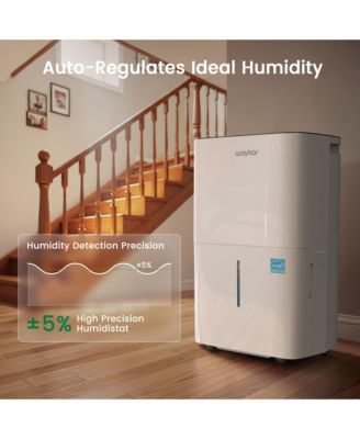 120 Pint Energy Star Dehumidifier with Drain Hose for Home, Basement & Large Space, 6000 Sq. Ft - intelligent Control