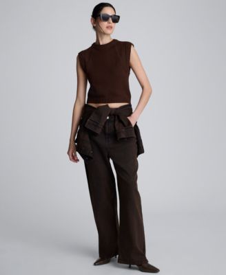 Women's Crewneck Sleeveless Sweater Vest