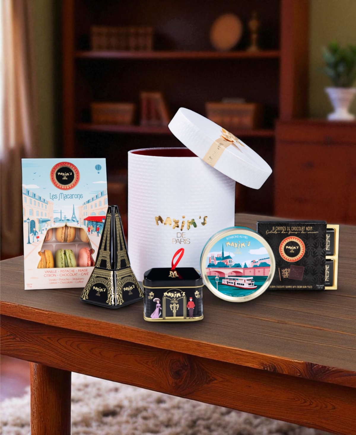 Maxim's De Paris Gourmet Chocolate Gift Box, 7.26 oz In Transparent