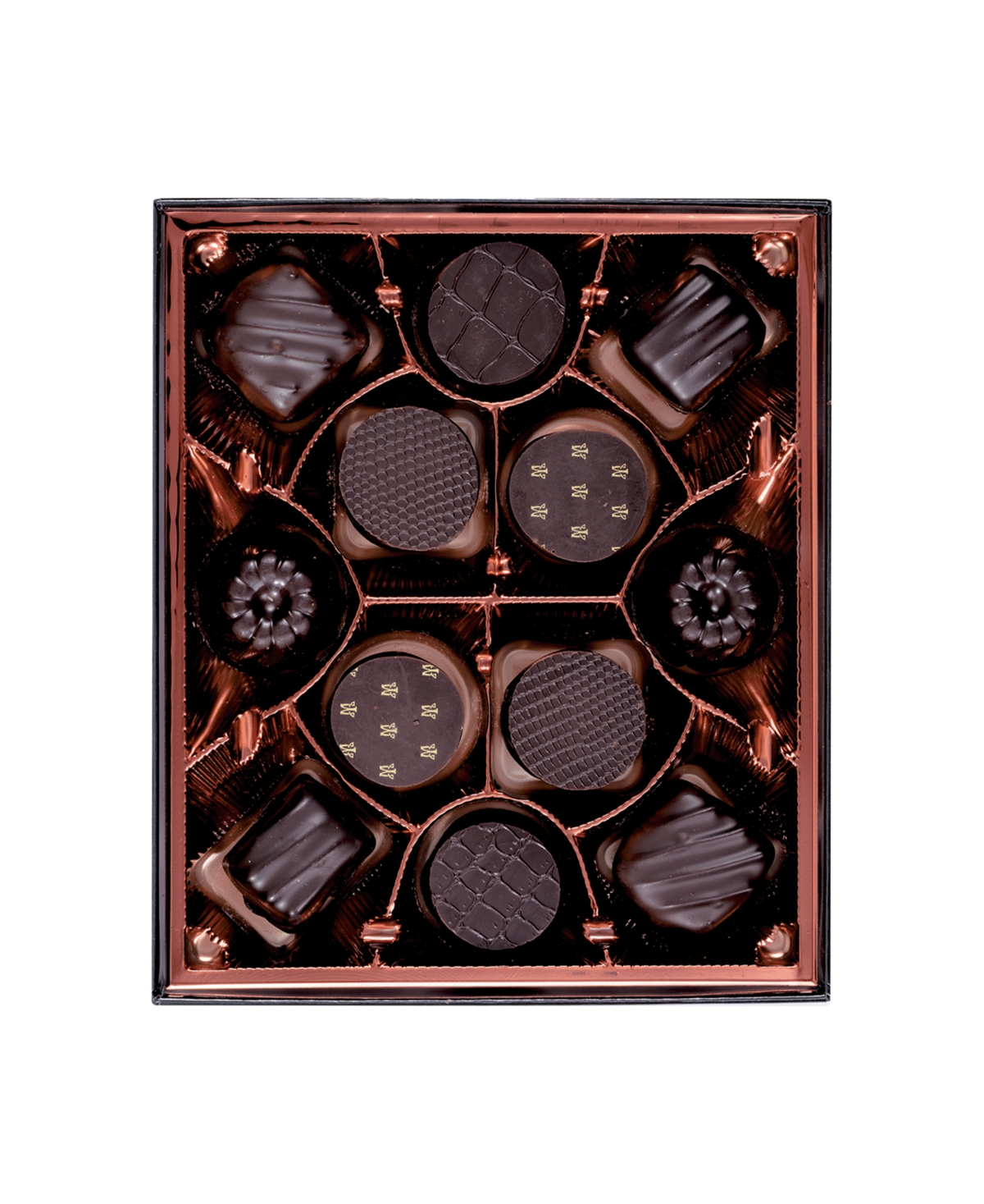 Maxim's De Paris Holiday Milk Chocolate Connoisseurs Box, 12 Pieces