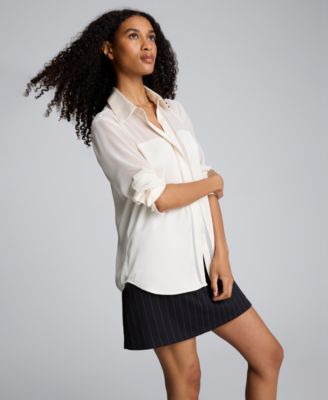 Women's' Button-Front Collar Neck Shirt