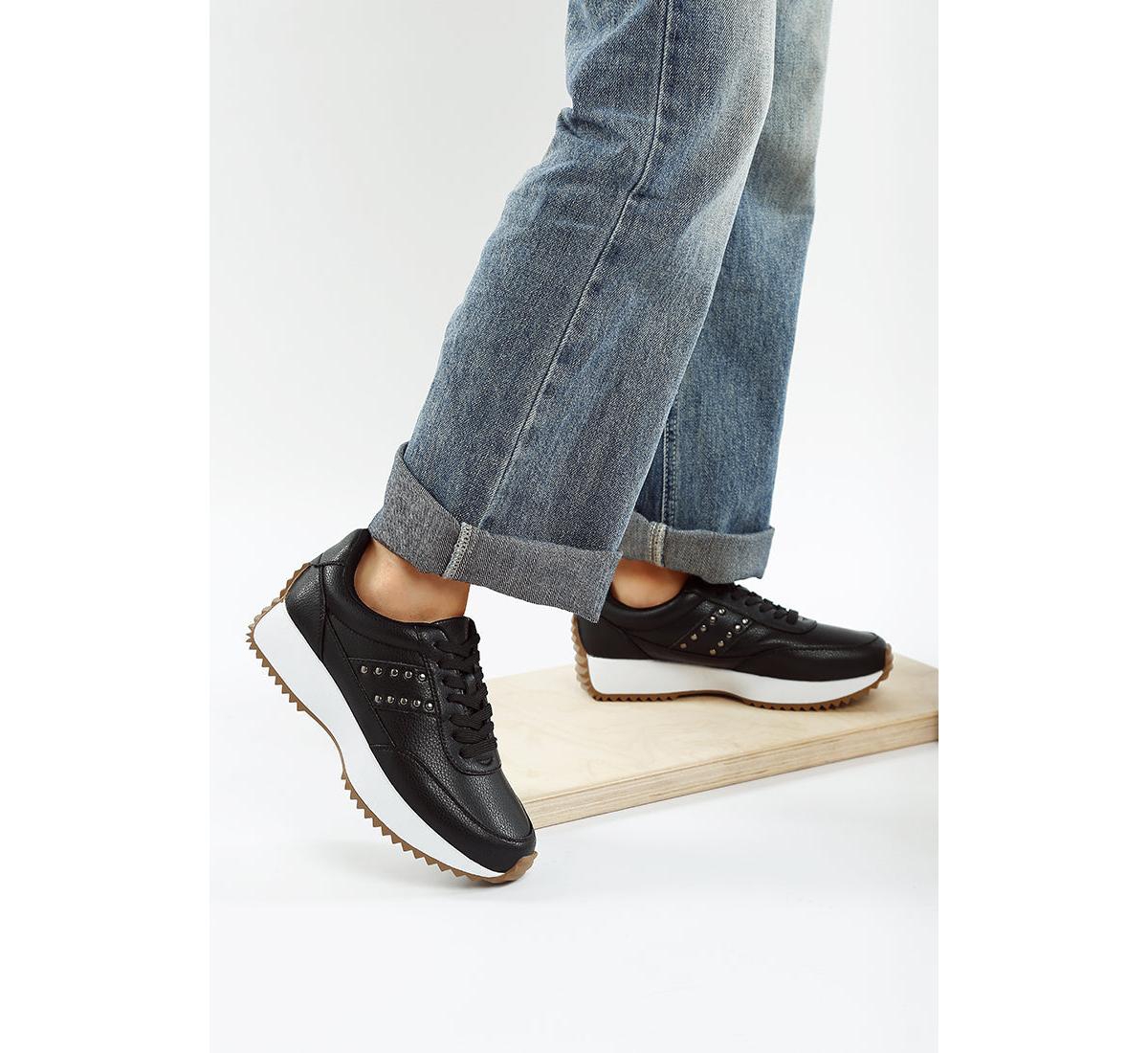 Athion Studded Real Leather Sneakers Women