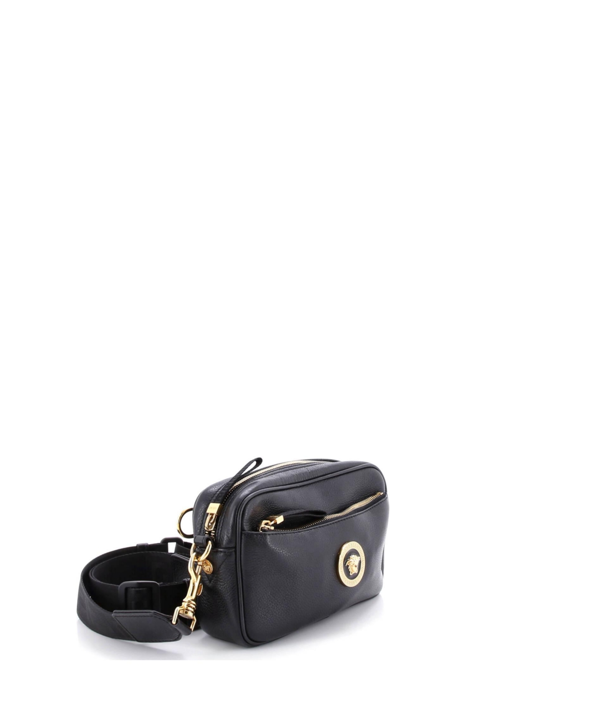 Pre-Owned Versace Small Medusa Front Pocket Camera Bag Leather