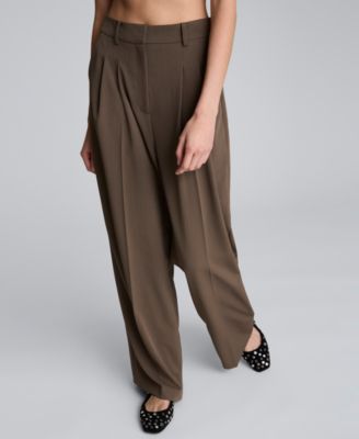 Women’s High Rise Pleated Wide-Leg Pant