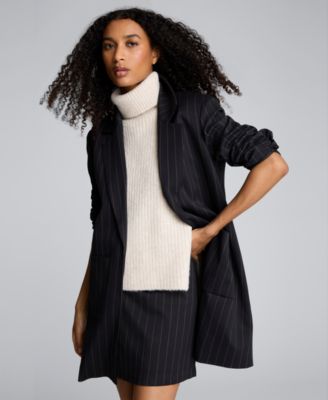 Women's Pinstripe Patch Pocket Jacket