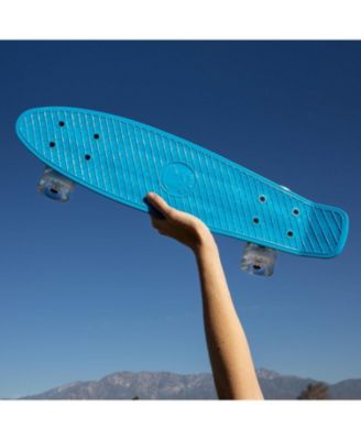22 Inch Mini Cruiser Skateboard - OCEANIC with Swirl Wheels