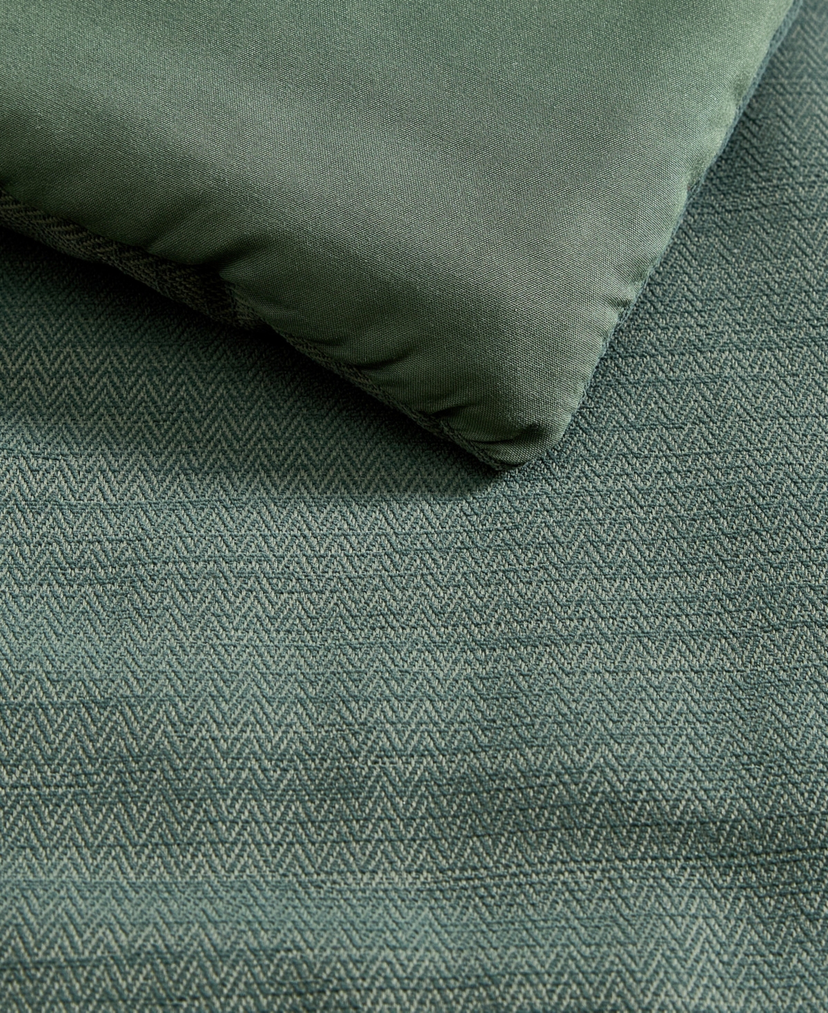 Nautica Herringbone Jacquard Chenille Solid 3-pc. Comforter Set, Full/queen In Green