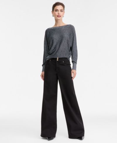 I.N.C. International Concepts Women's High-Rise Wide-Leg Jeans