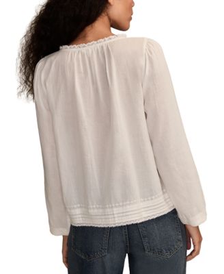 Women's Long Sleeve Lace Swing Top