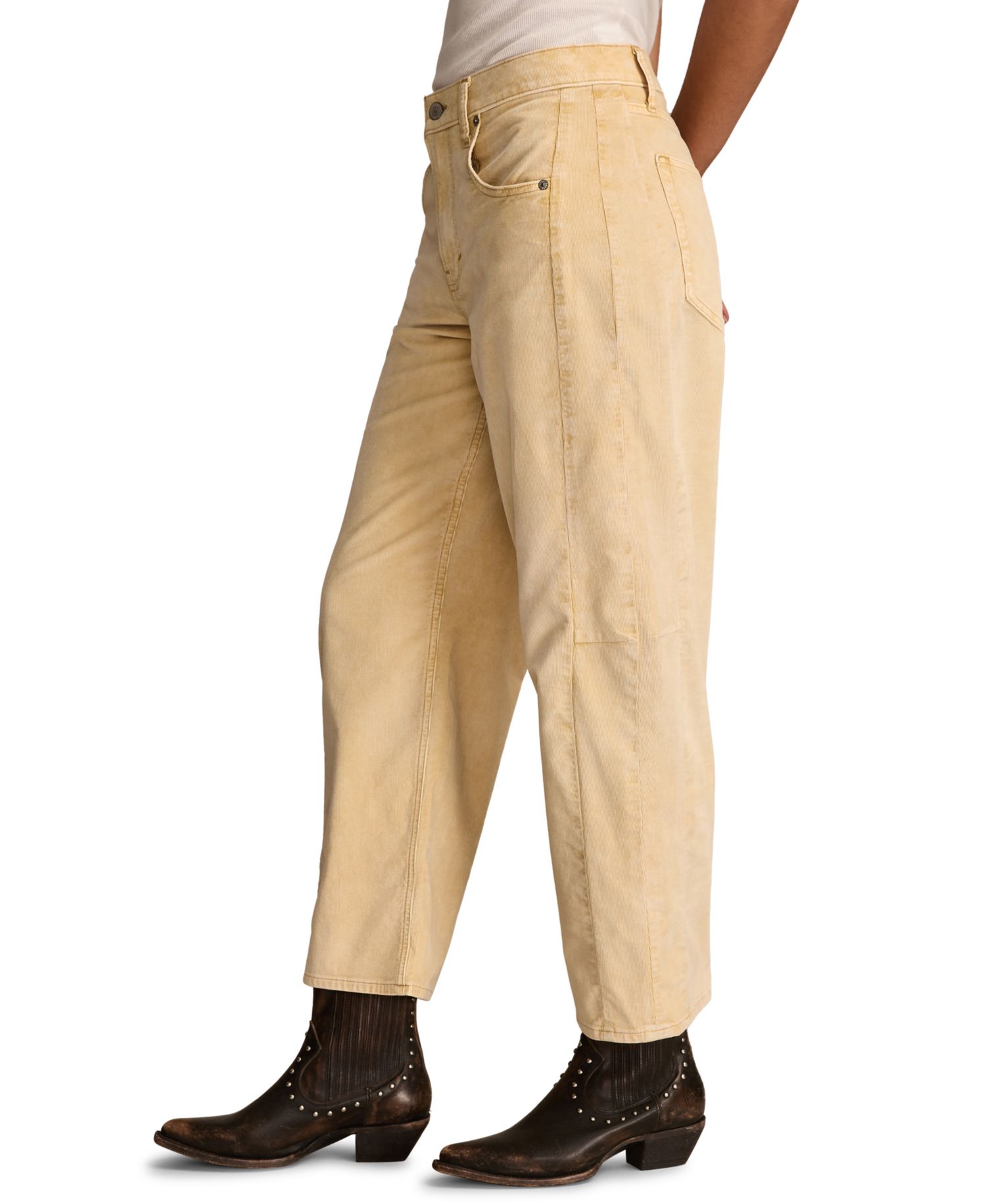 Women's Mid-Rise Barrel-Leg Jeans