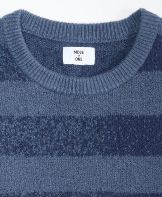 Men's Relaxed-Fit Rugby Stripe Sweater, Macy's Exclusive
