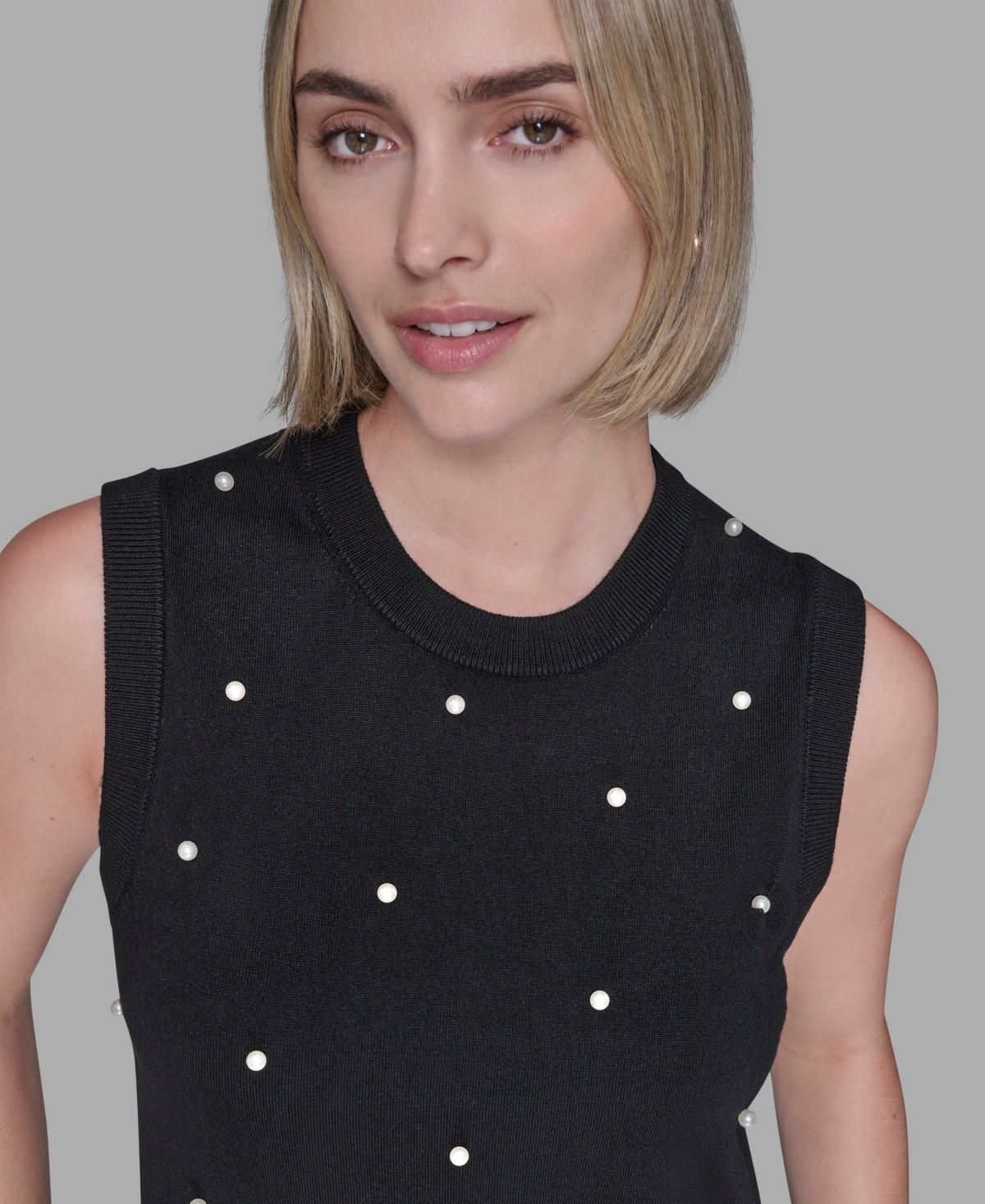 Karl Lagerfeld Paris Women's Round Neck Top