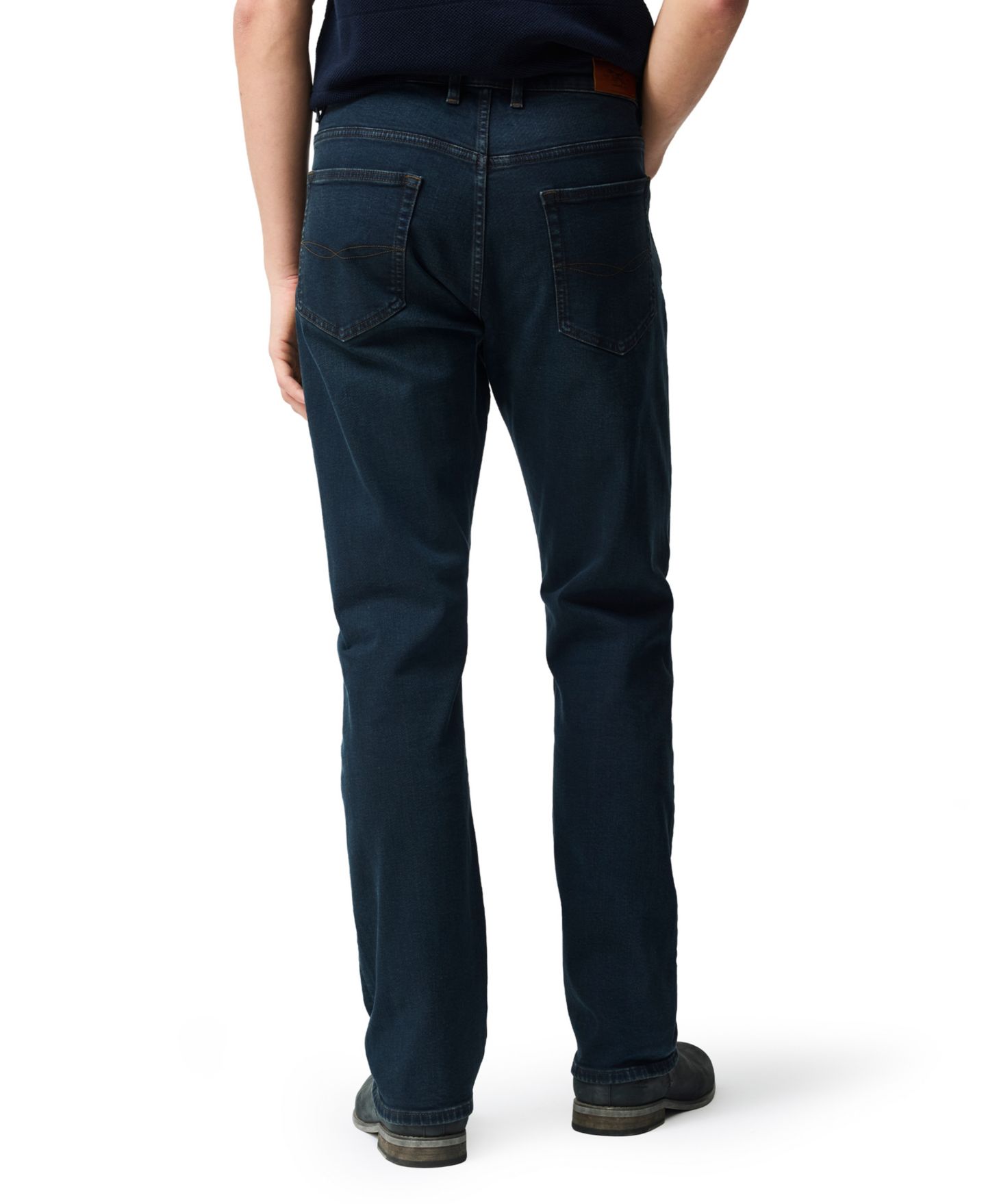 Мужские джинсы Rodd & Gunn Linden Relaxed Denim Jeans, цвет: Синий / Чёрный — фото 12