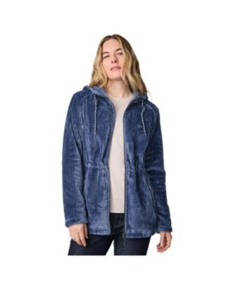 Women's Grid Butter Pile Anorak Jacket