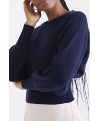 Women's Rosa Ribbed 100% Cashmere Sweater