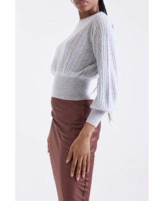 Women's Rosa Ribbed 100% Cashmere Sweater