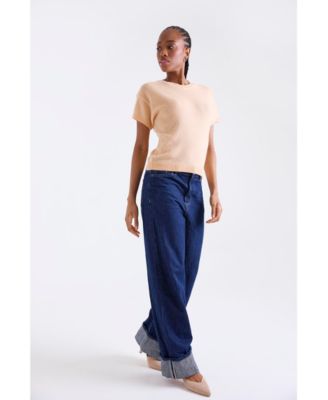 Women's Esme Short Sleeve 100% Cashmere Top